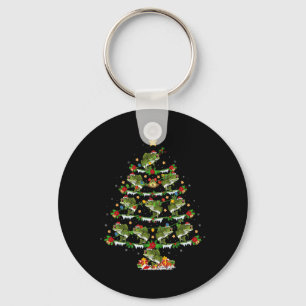 Helgdag Julafton Lighting Santa Bass Fish jul Tr Nyckelring
