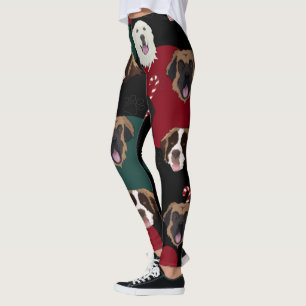 Helgdag Julberget Hundar Leggings