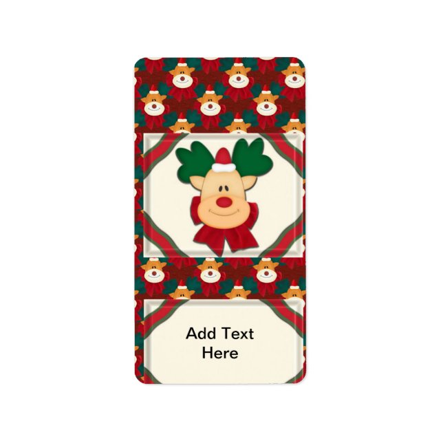 Helgdag Julbomber Candy pub-omslag Etikett Adressetikett (Framsidan)