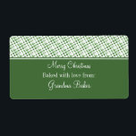 Helgdag juletiketter, Mörk grönt Fraktsedel<br><div class="desc">Roligt och bubblande juletiketter för Helgdag. De här höftbilarna och de moderna etiketterna ger en trevlig beröring till alla bakade varor som ni kommer att dela ut den här julhelgen. Anpassa med namn eller annan text.</div>