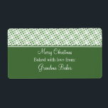 Helgdag juletiketter, Mörk grönt Fraktsedel<br><div class="desc">Roligt och bubblande juletiketter för Helgdag. De här höftbilarna och de moderna etiketterna ger en trevlig beröring till alla bakade varor som ni kommer att dela ut den här julhelgen. Anpassa med namn eller annan text.</div>