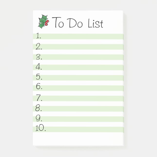 Helgdag Julfebricka Post-it Block (Framsida)