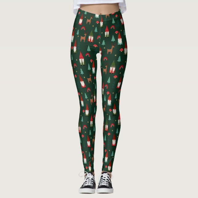 Helgdag Julgran Leggings (Framsida)