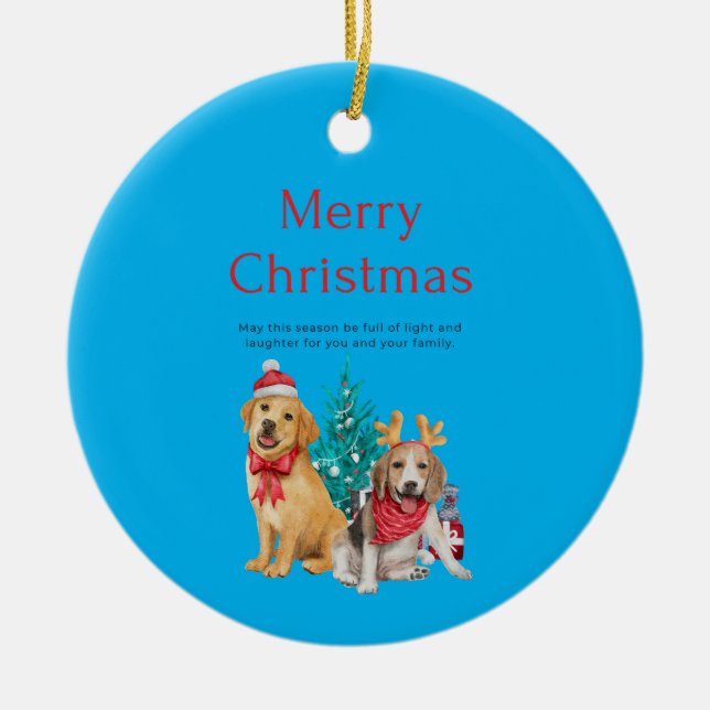 helgdag julgransprydnad keramik (Framsidan)