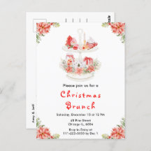 Helgdag julhelgen Tea Party Red