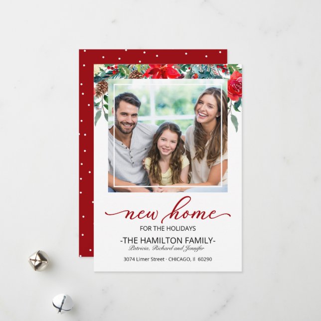 Helgdag Juli Flytta annonsfoto Julkort (Fram/Back In Situ)