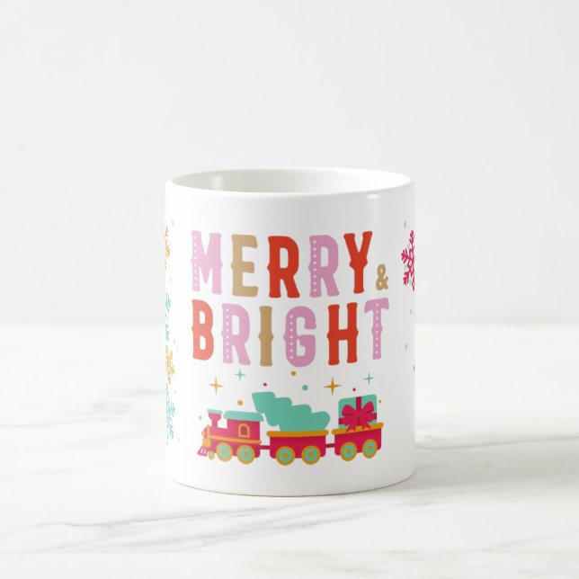 Helgdag julkaffe Mugg "Merry & Bright" (Center)