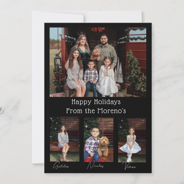 helgdag julkort inbjudningar (Framsida)