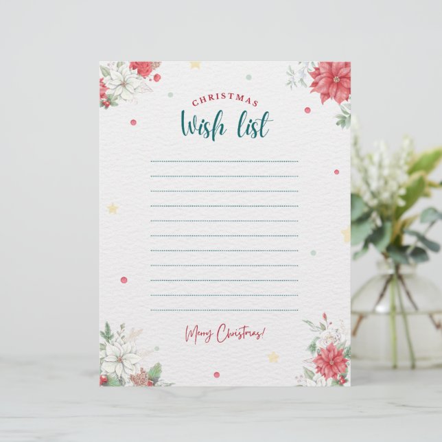 Helgdag Julönskelista för Vuxnor (Stående Fram)