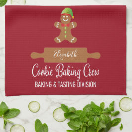 Helgdag Jultipografi Gingerwab Baking Kökshandduk