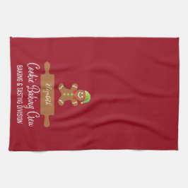 Helgdag Jultipografi Gingerwab Baking Kökshandduk