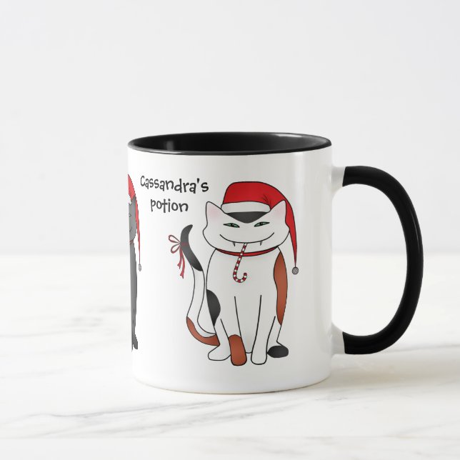 Helgdag jultomten kattunge mugg (Höger)