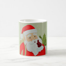 Helgdag Jultomten och Snöflingor Kaffemugg
