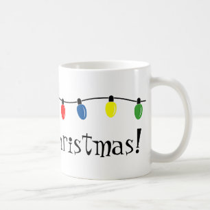 Helgdag kaffe mugg med julljus dekoration