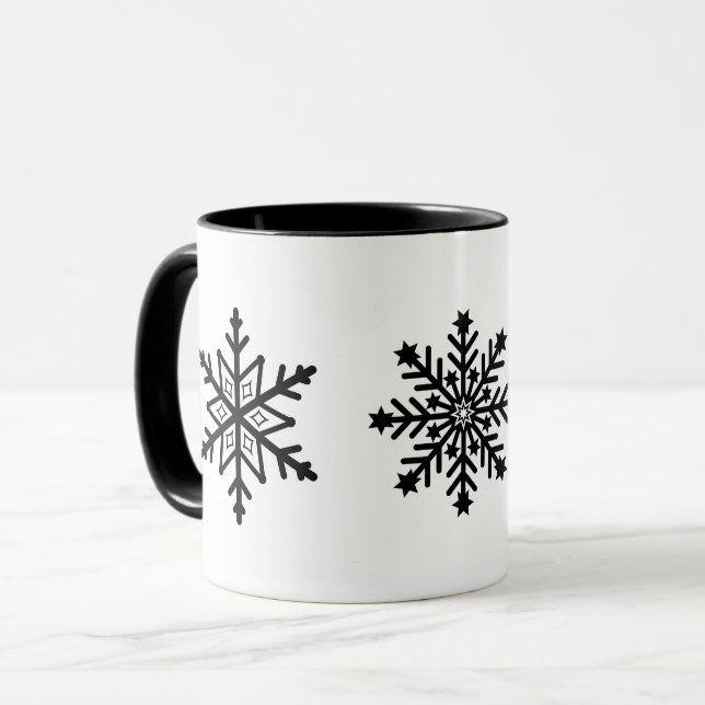 Helgdag Kaffe Mugg Snöflingor (Framsida vänster)