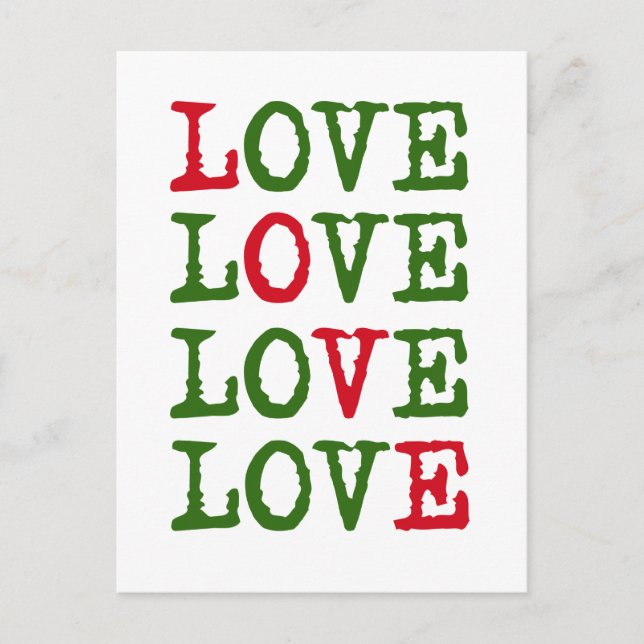 Helgdag Kärlek Helg Vykort (Framsida)