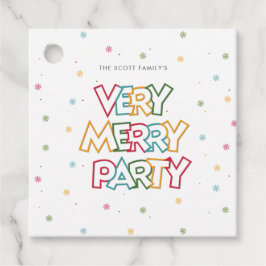 Helgdag Kärlek Merry & Bright Party Gåvor Etiketter