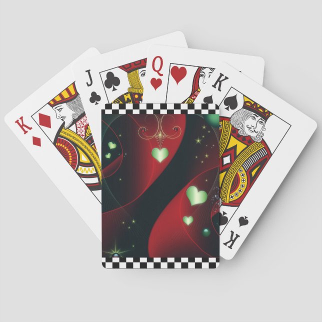 Helgdag Kärlek Spel Kort (Baksidan)