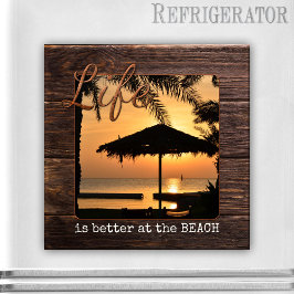Helgdag Keepsaké Beach Photo Magnet