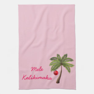 Helgdag Kitchen Towel-Mele Kalikimaka Kökshandduk