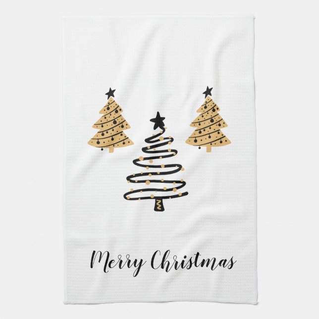 Helgdag Kitchen Towel-Träd Kökshandduk (Vertikal)