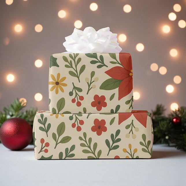 Helgdag Klassisk röd Grönt Presentpapper (Skapare uppladdad)
