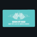 Helgdag Klockor och Swirls etiketter, Aqua Fraktsedel<br><div class="desc">Snyggt och roligt Helgdag Swirls och Klockor Baking Labels i aqua med ett par klockor med stjärnor och kaskader av elegant snurrar. Dessa unika helgdag för bakning är perfekt för märkning av alla de julgodis som du planerar att ge till ge som gåvor. Enkel att anpassa, lägg bara till den...</div>