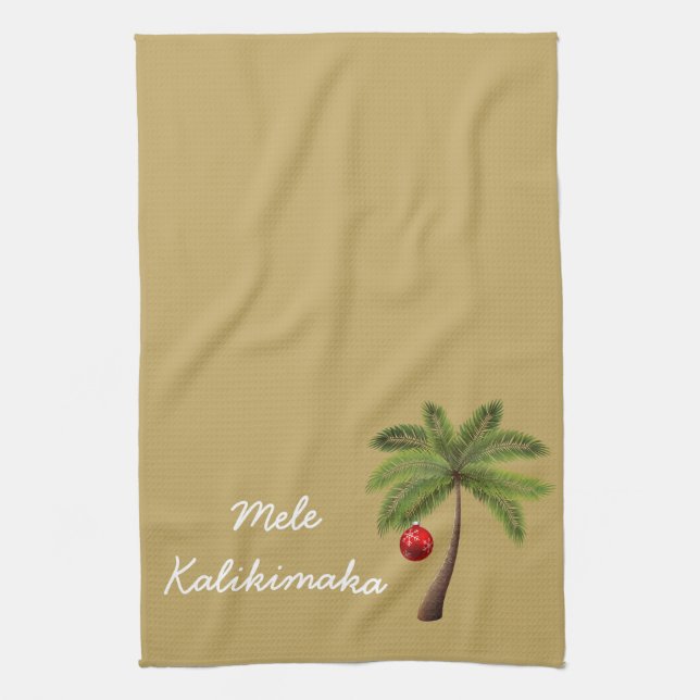Helgdag Köks Towel-Mele Kalikimaka Kökshandduk (Vertikal)
