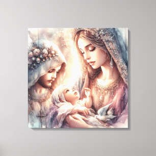 Helgdag konst med Virgin Mary och Jesus baby Canvastryck