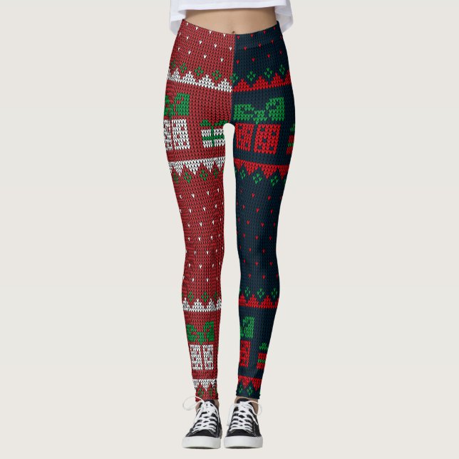 Helgdag Kor Stitch Leggings (Framsida)