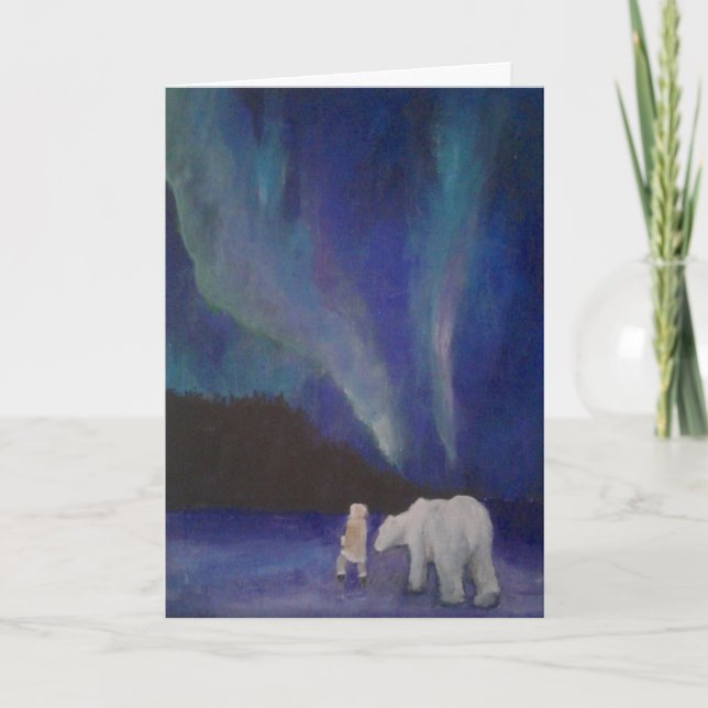 Helgdag-kort för aurora kort (Framsida)