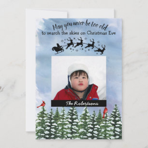 Helgdag-kort för av julfärg i Kväll Julkort
