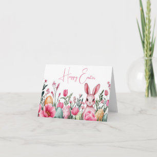 Helgdag-kort för Blommigt av söt vattenfärg, Påskh Kort