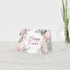 Helgdag-kort för Blommigt av söt vattenfärg, Påskh Kort