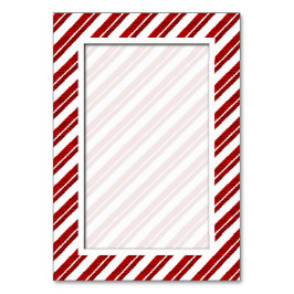 Helgdag-kort för Bordsnummer i candy cane Rand