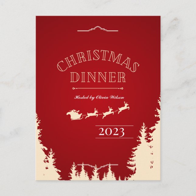 Helgdag-kort för elegant vykort (Framsida)