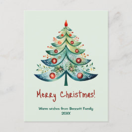 helgdag-kort för familjen god jul vykort