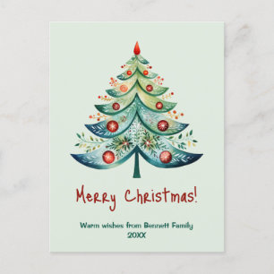 helgdag-kort för familjen god jul vykort
