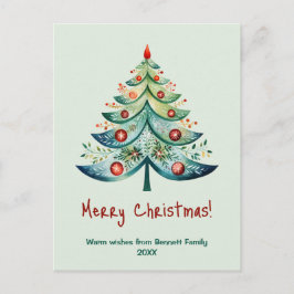 helgdag-kort för familjen god jul vykort