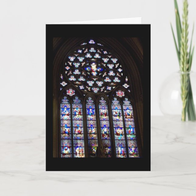 helgdag-kort för fastnat glas - Religiösa Helgkort (Framsida)