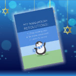 Helgdag-kort för Funny Chanukah Hanukkah-lösning Julkort<br><div class="desc">Den här Hanukkah/Chanukah lät vår söta, viskare Penguin le åt någon du kärlek. Med ett fånig - nolllista med upplösningar (som till och med kan redigeras - om du väljer det.) Lägg till din personliga hälsning på motsatt sida. När allt kommer omkring är den bästa gåvan en gåva av skratt!...</div>