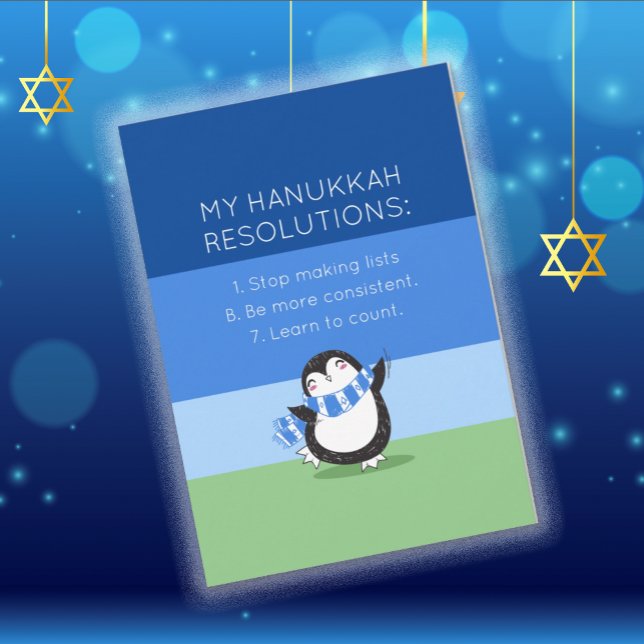 Helgdag-kort för Funny Chanukah Hanukkah-lösning Julkort (Skapare uppladdad)