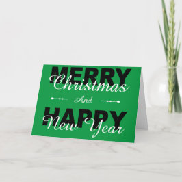 Helgdag-kort för god jul Gott nytt år Grönt Helgkort