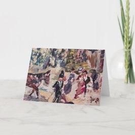 helgdag-kort för häst renoir stil helgkort