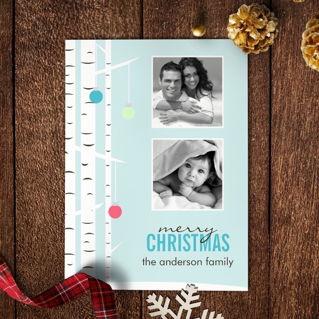 Helgdag-kort för julfotopapper julkort (Skapare uppladdad)