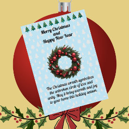 Helgdag-kort för julfransfrö Hälsning Julkort