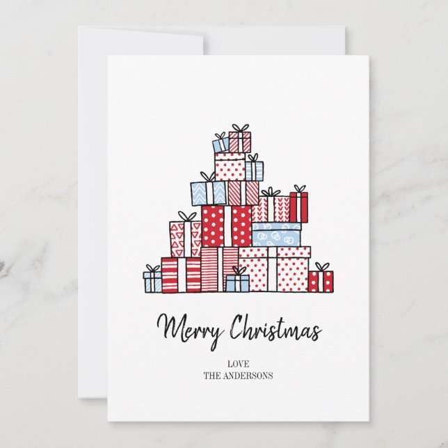 Helgdag-kort för julgåvor julkort (Framsida)