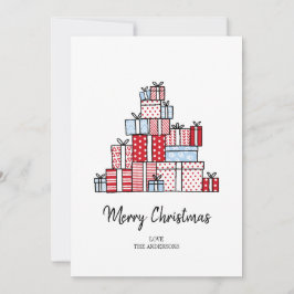 Helgdag-kort för julgåvor julkort