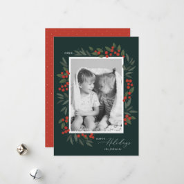 Helgdag-kort för julgranar julkort