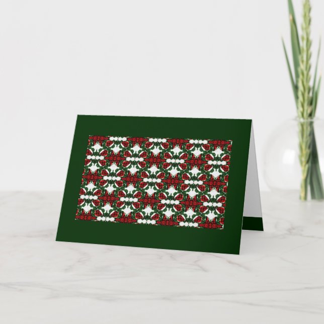 Helgdag-kort för julklapp Mönster Helgkort (Framsida)